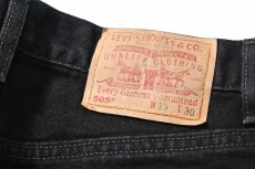 画像5: 02' Used Levi's 505 Denim Pants Black made in USA リーバイス (5)