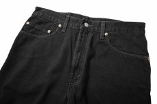 画像2: 02' Used Levi's 505 Denim Pants Black made in USA リーバイス (2)