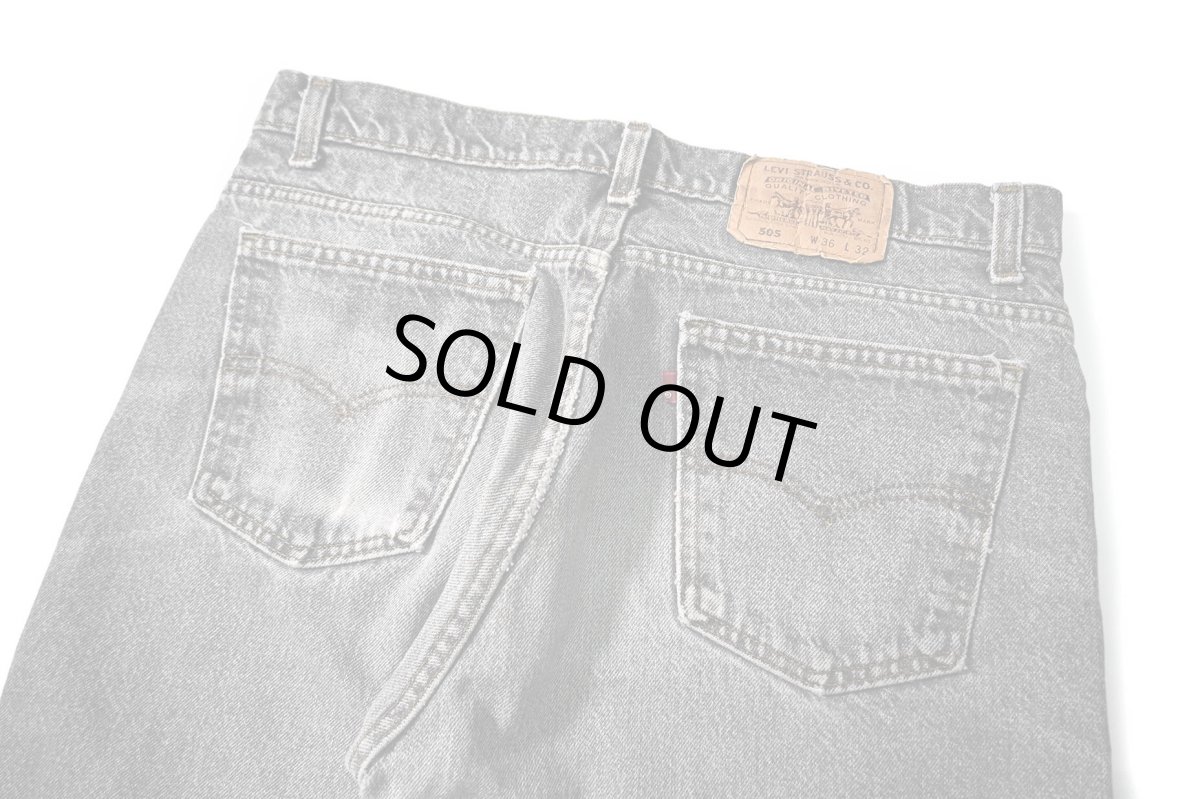 画像4: 92' Used Levi's 505 Denim Pants Black made in USA リーバイス (4)