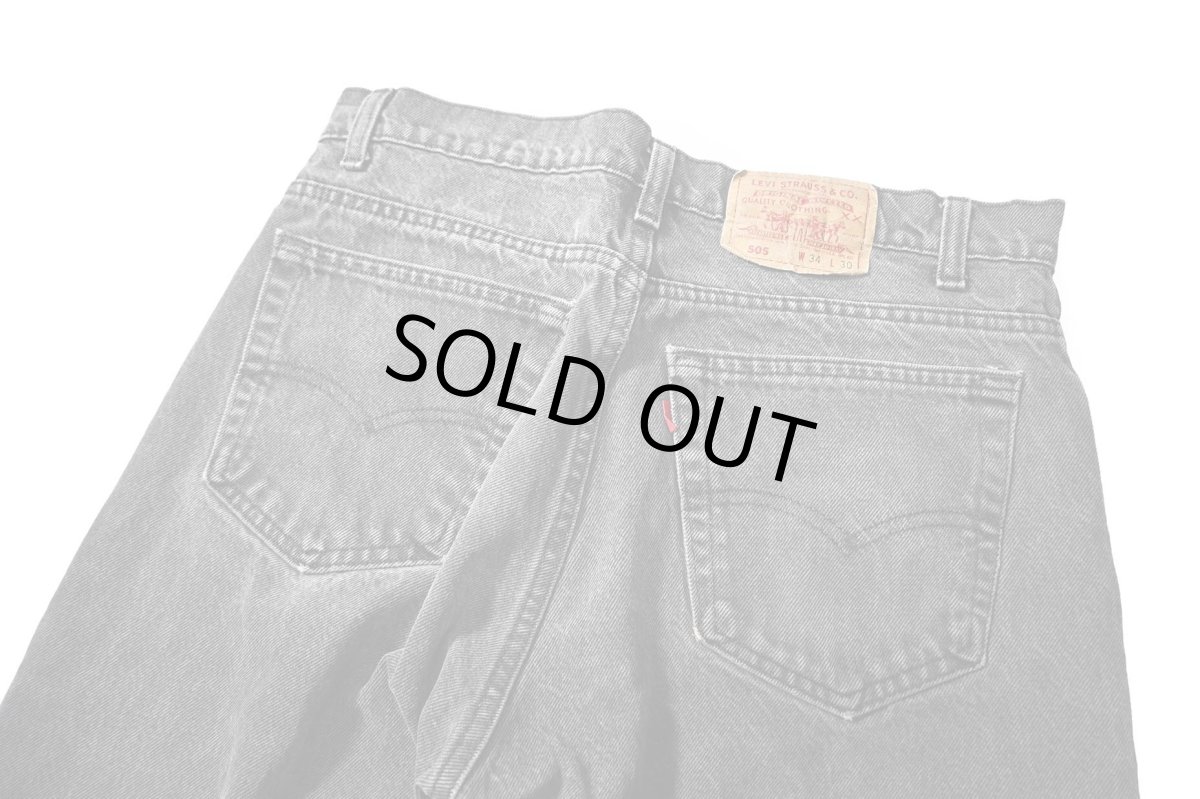 画像4: 91' Used Levi's 505 Denim Pants Black made in USA リーバイス (4)