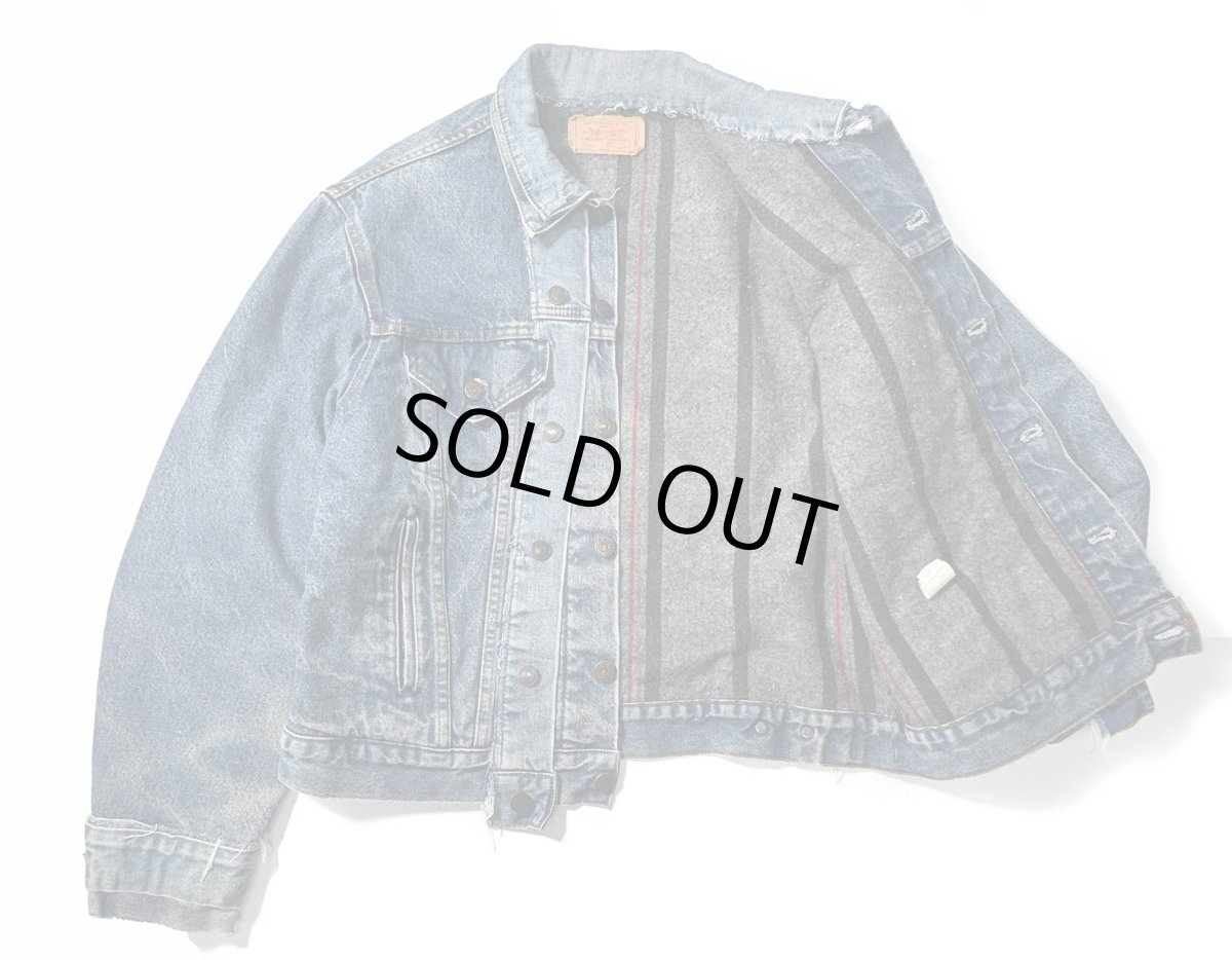 画像6: 80s Used Levi's 70506-0316 Customized Blanket Lined Denim Jacket made in USA (6)