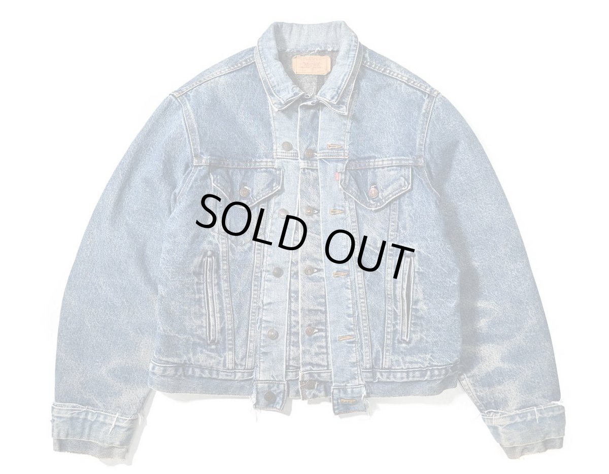 画像1: 80s Used Levi's 70506-0316 Customized Blanket Lined Denim Jacket made in USA (1)