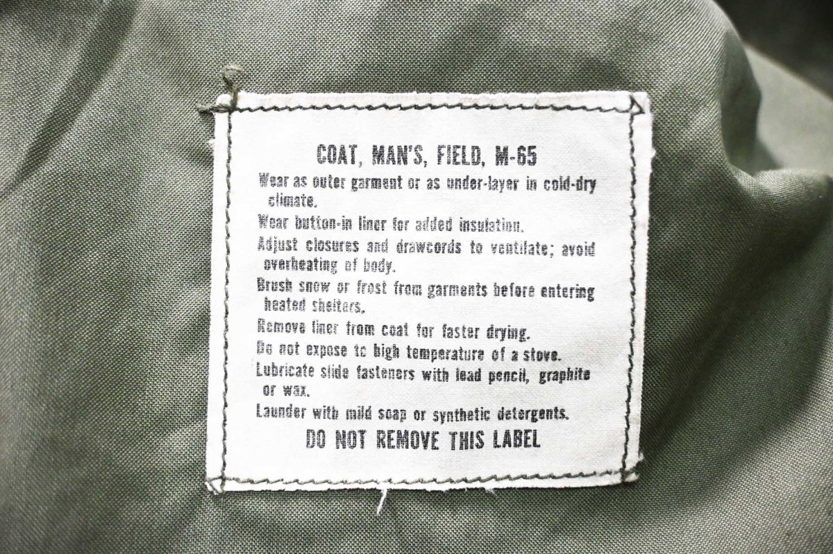 画像6: 60s Deadstock Us Military M-65 Field Jacket Aluminum Zipper (6)