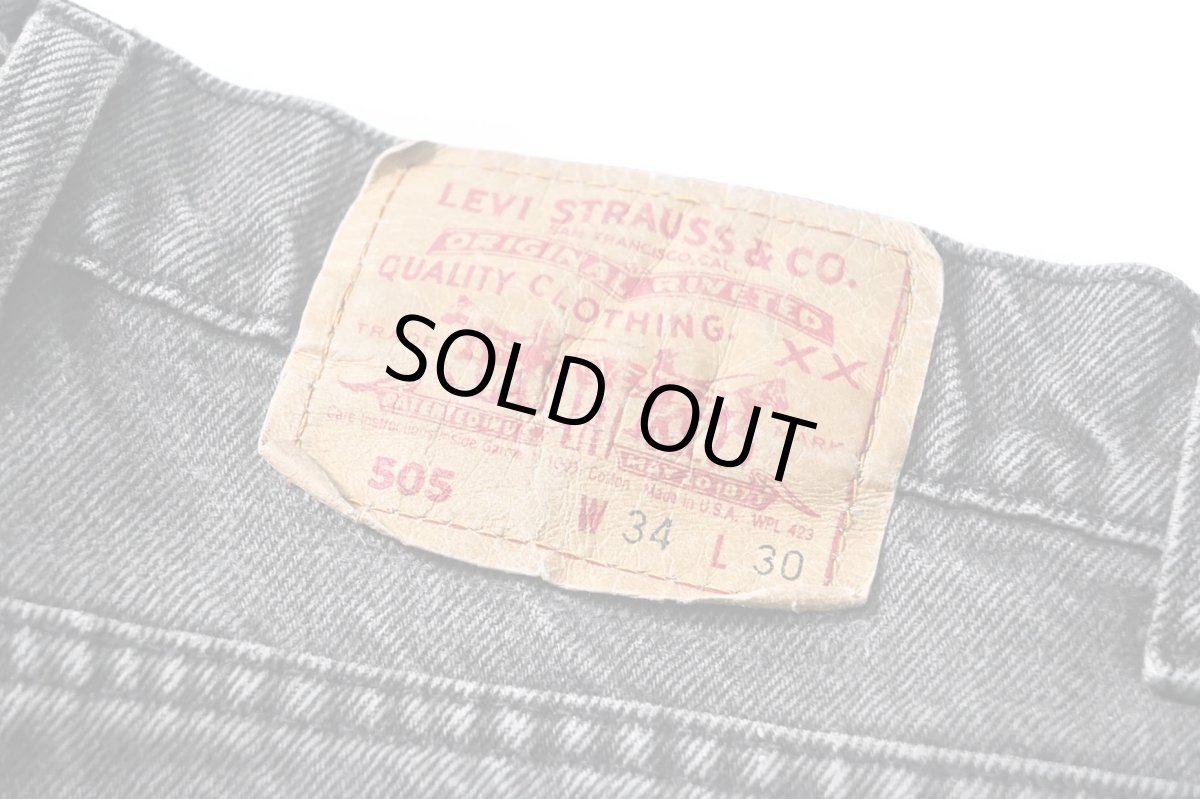 画像5: 91' Used Levi's 505 Denim Pants Black made in USA リーバイス (5)
