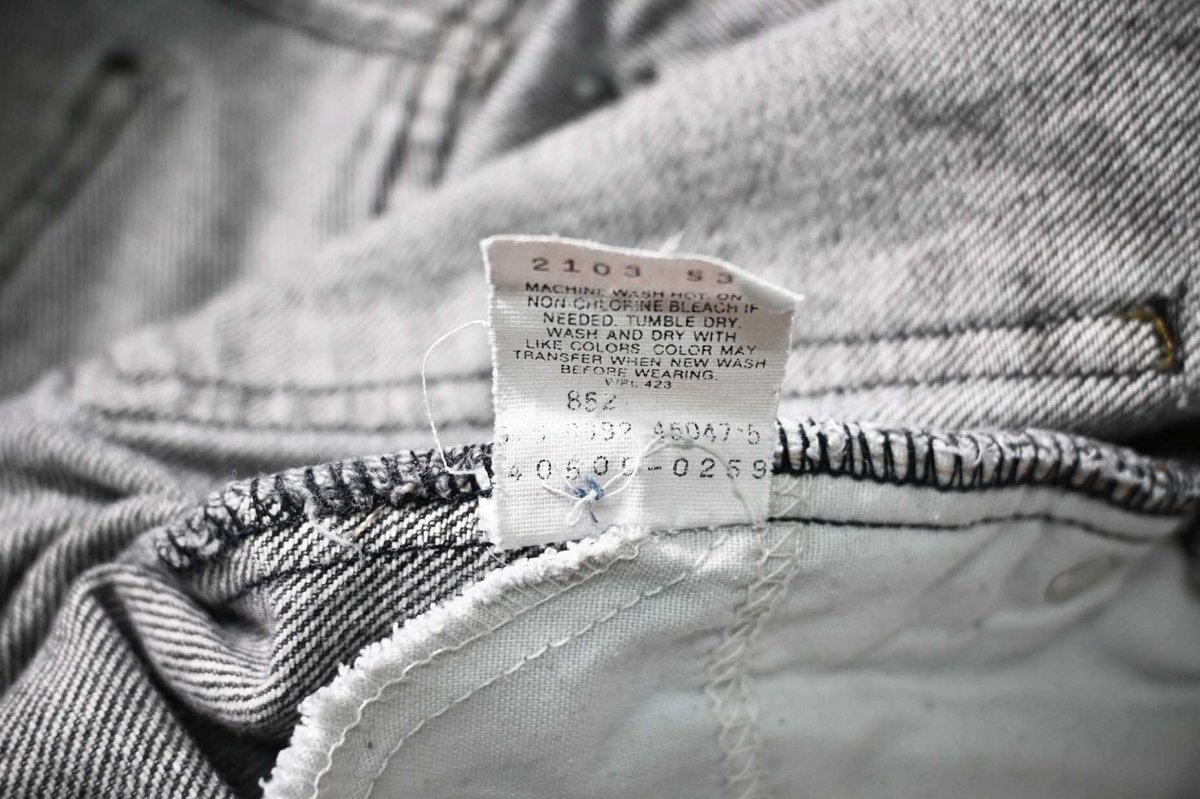 画像8: 92' Used Levi's 505 Denim Pants Black made in USA リーバイス (8)