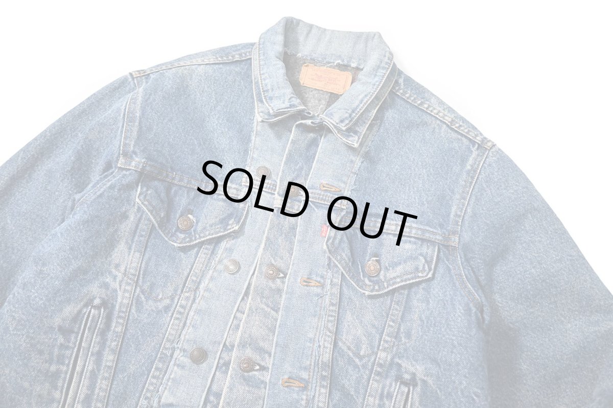画像3: 80s Used Levi's 70506-0316 Customized Blanket Lined Denim Jacket made in USA (3)