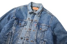 画像3: 80s Used Levi's 70506-0316 Customized Blanket Lined Denim Jacket made in USA (3)