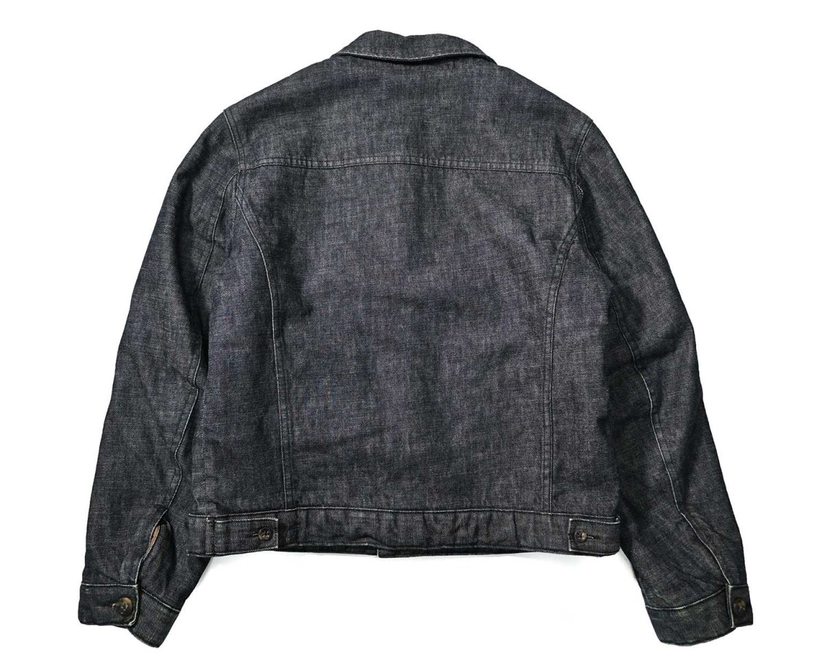 画像2: Used Banana Republic Denim Sherpa Trucker Jacket (2)