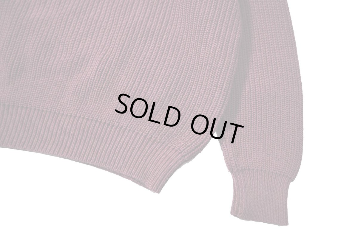 画像3: Used L.L.Bean Quarter Button Cotton Knit Sweater Burgundy (3)