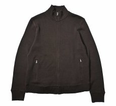 画像1: Used Banana Republic Cotton Knit Zip Sweater Brown (1)