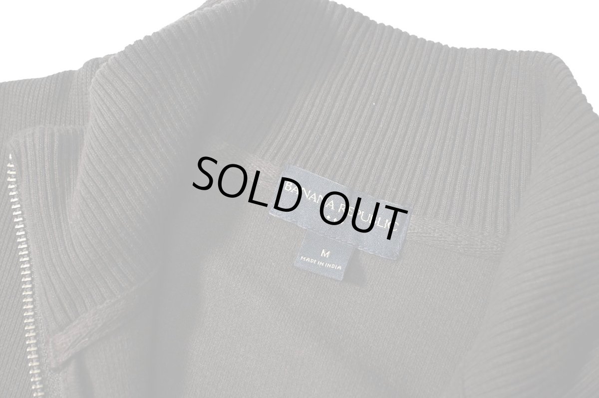 画像4: Used Banana Republic Cotton Knit Zip Sweater Brown (4)