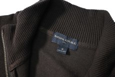 画像4: Used Banana Republic Cotton Knit Zip Sweater Brown (4)