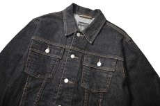 画像3: Used Banana Republic Denim Trucker Jacket Black (3)
