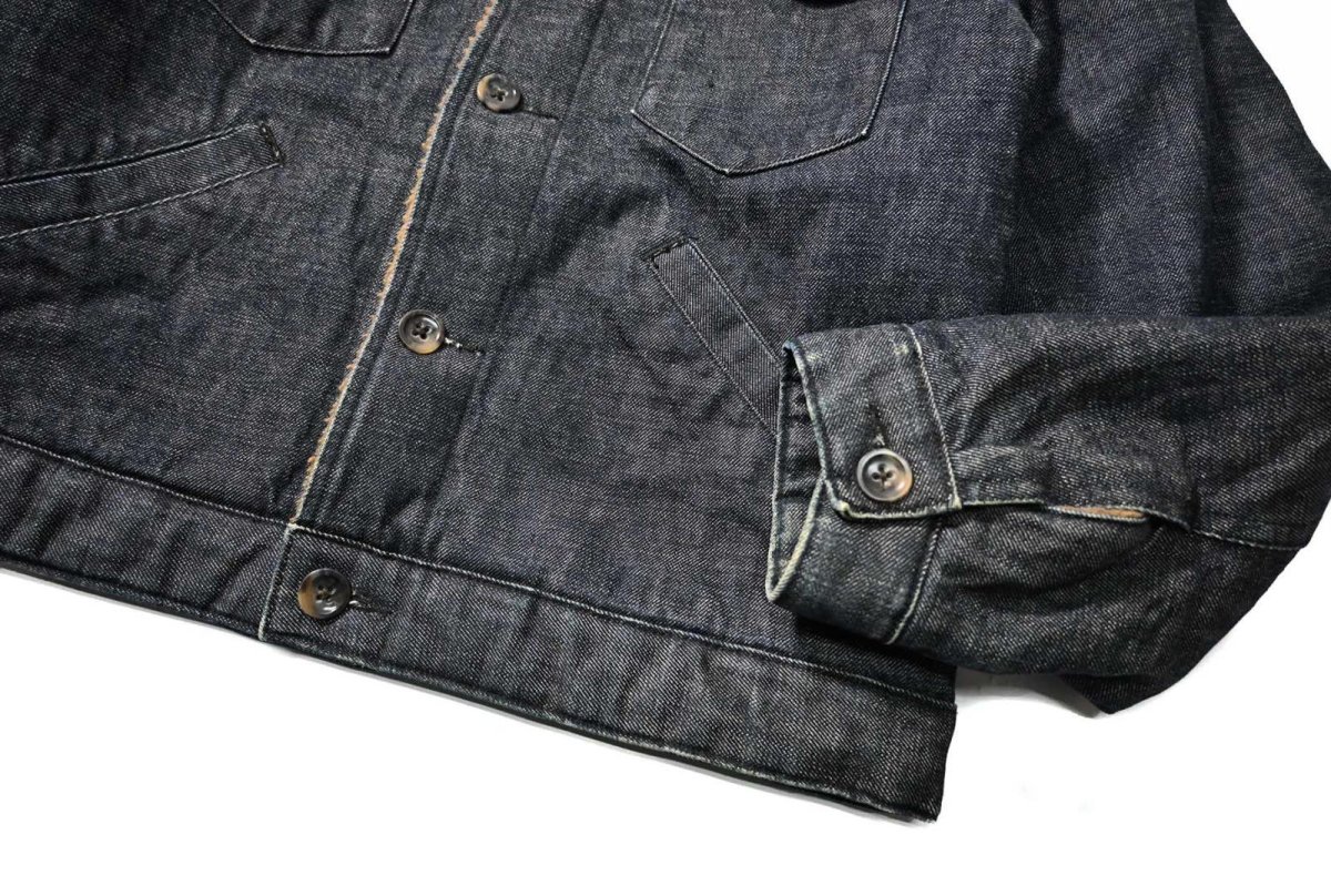 画像4: Used Banana Republic Denim Sherpa Trucker Jacket (4)