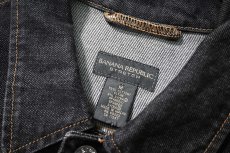 画像5: Used Banana Republic Denim Trucker Jacket Black (5)