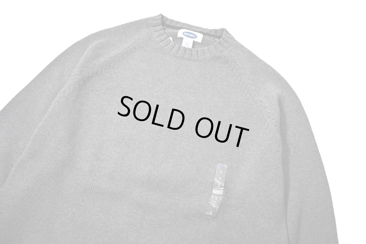 画像2: Deadstock Old Navy Cotton Knit Sweater Grey (2)