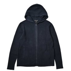 画像1: Used Banana Republic Cotton Knit Zip Hoodie Navy (1)
