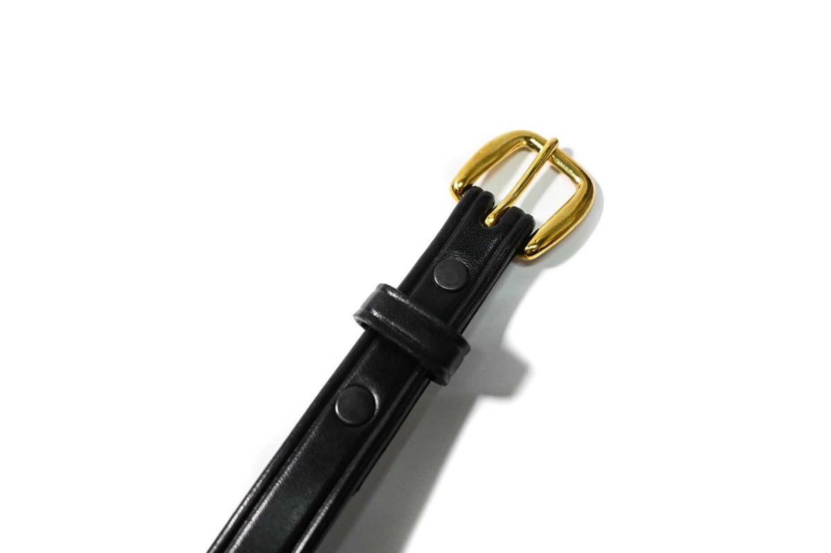 画像2: Tory Leather Round Raised Belt Black 2134 トリーレザー (2)