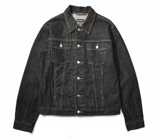 画像1: Used Banana Republic Denim Trucker Jacket Black (1)