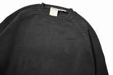 画像2: Used Timberland Cotton Knit Sweater Black (2)