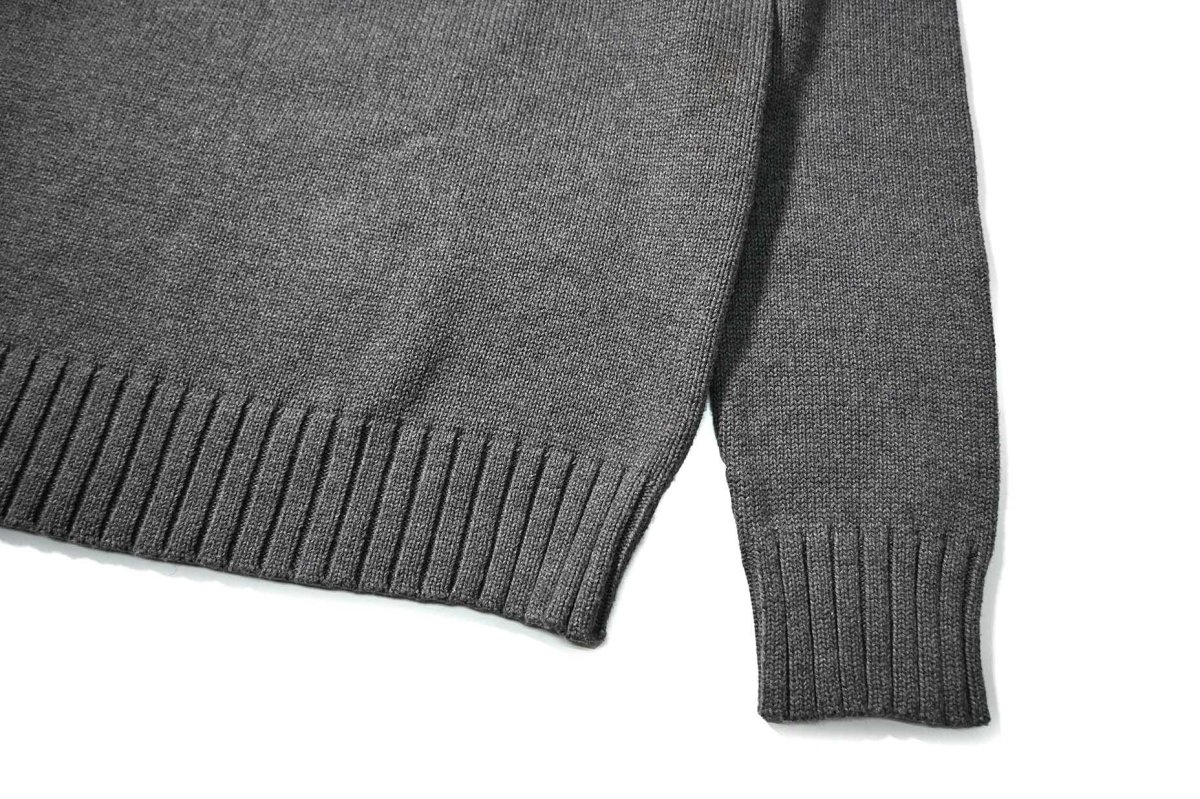 画像3: Deadstock Old Navy Cotton Knit Sweater Grey (3)