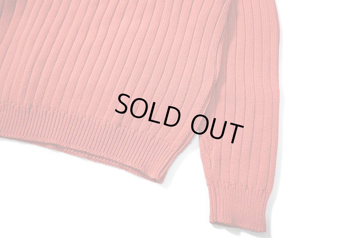 画像3: Used St John's Bay Cotton Knit Sweater Orange (3)