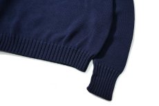 画像3: Used Polo Ralph Lauren Cotton Knit Sweater Navy (3)