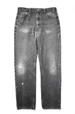 画像1: 92' Used Levi's 505 Denim Pants Black made in USA リーバイス (1)