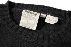 画像4: Used Timberland Cotton Knit Sweater Black (4)