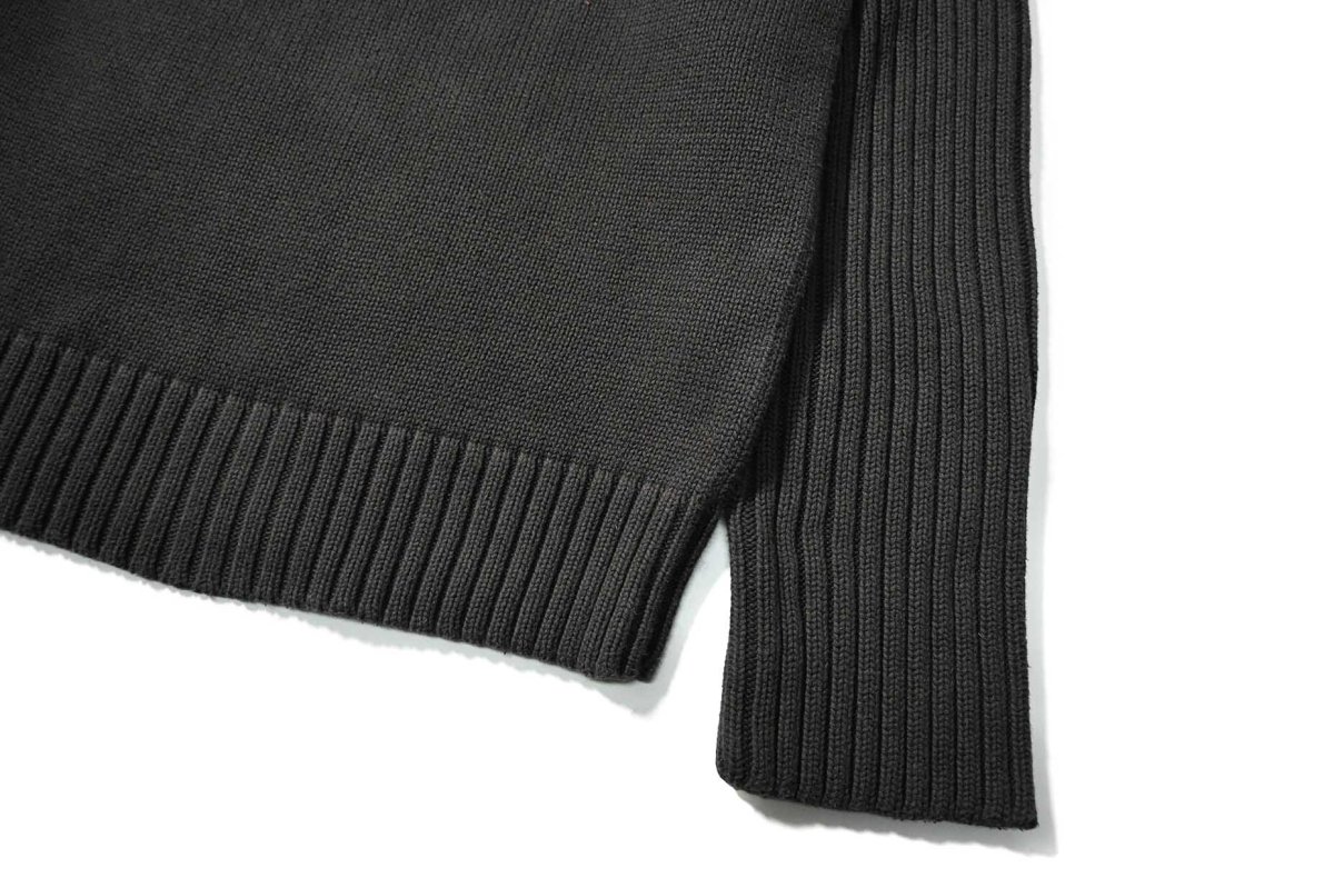 画像3: Used Timberland Cotton Knit Sweater Black (3)