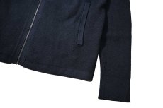 画像3: Used Banana Republic Cotton Knit Zip Hoodie Navy (3)