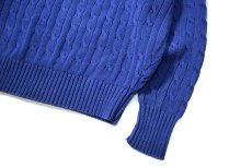 画像3: Used Polo Ralph Lauren Cotton Knit Sweater Blue (3)