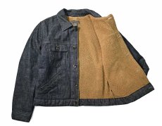 画像5: Used Banana Republic Denim Sherpa Trucker Jacket (5)