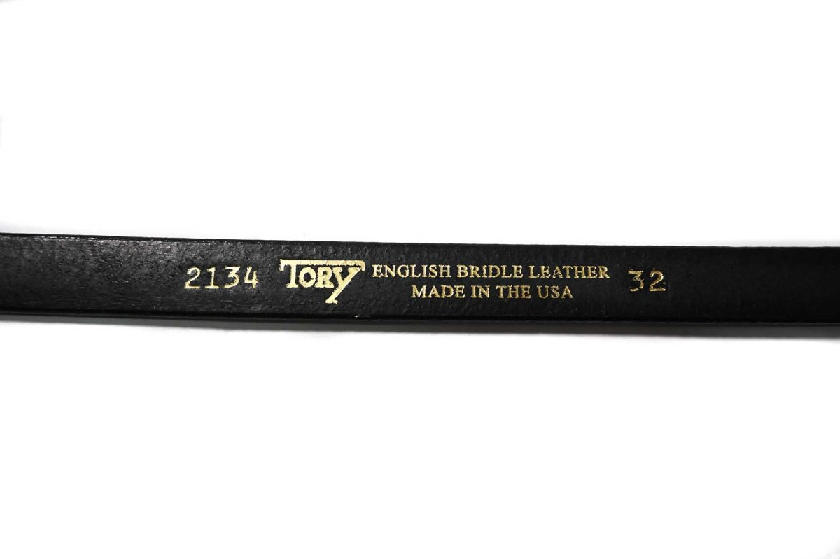 画像4: Tory Leather Round Raised Belt Black 2134 トリーレザー (4)