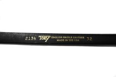 画像4: Tory Leather Round Raised Belt Black 2134 トリーレザー (4)
