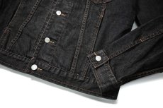 画像4: Used Banana Republic Denim Trucker Jacket Black (4)