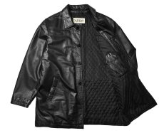 画像5: Used Wilsons M.Julian Leather Coat Black (5)