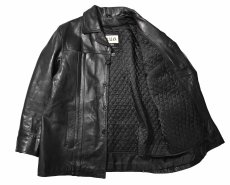 画像5: Used Wilsons M.Julian Leather Coat Black (5)