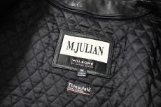 画像6: Used Wilsons M.Julian Leather Coat Black (6)