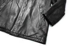 画像4: Used Kenneth Cole Leather Coat Black (4)