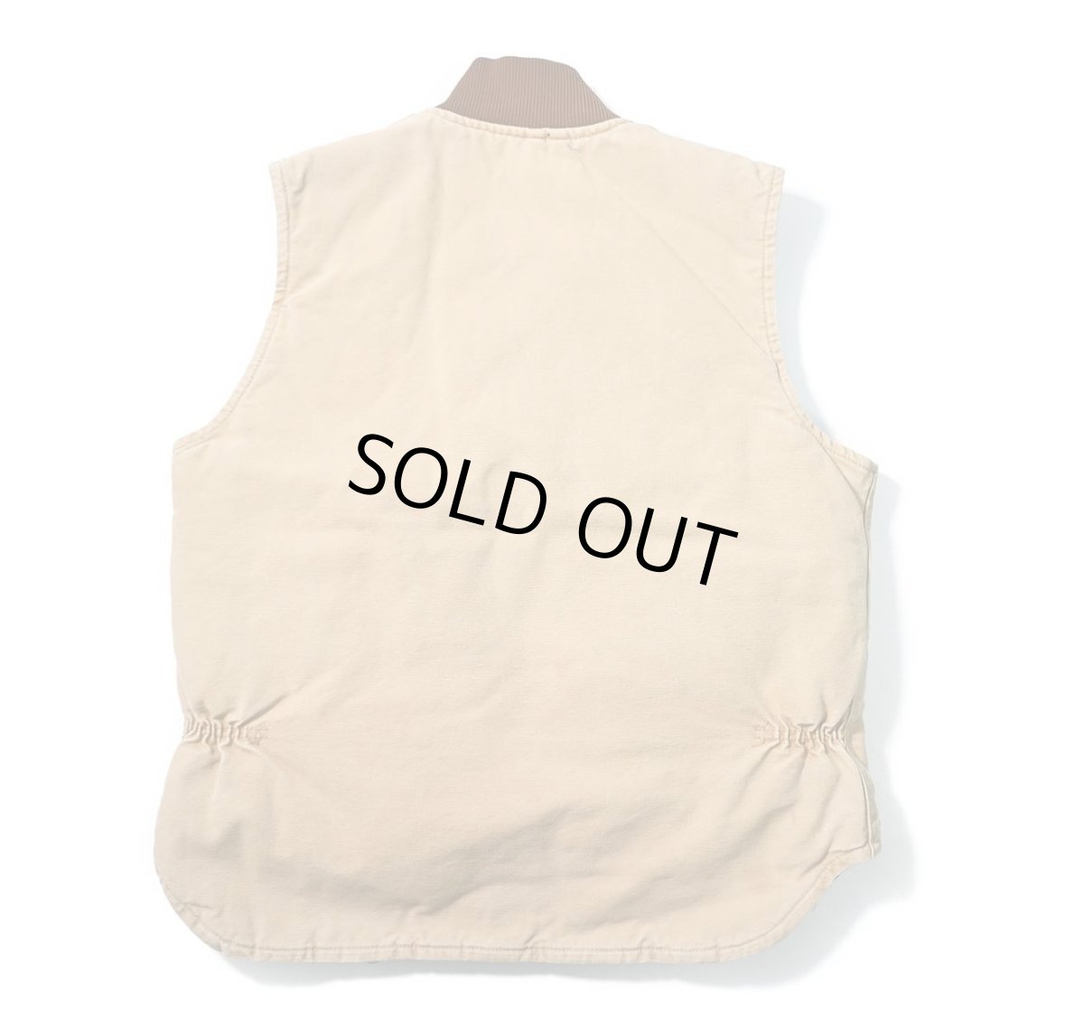 画像2: Used Carhartt Quilt Lined Duck Vest Brown made in USA (2)