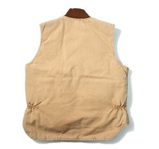 画像2: Used Carhartt Quilt Lined Duck Vest Brown made in USA (2)