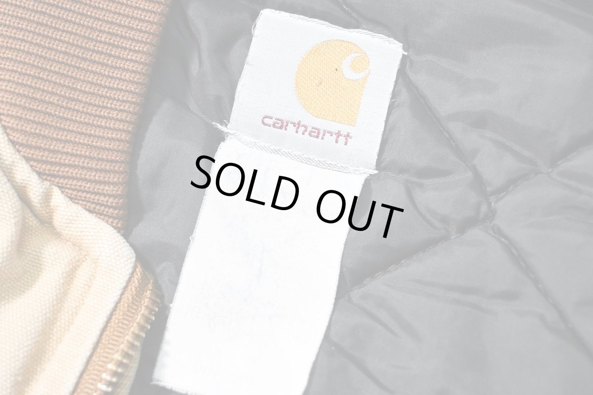 画像6: Used Carhartt Quilt Lined Duck Vest Brown made in USA (6)