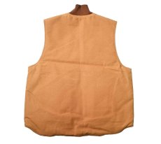 画像2: Deadstock Carhartt Quilt Lined Duck Vest Brown (2)