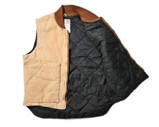 画像5: Used Carhartt Quilt Lined Duck Vest Brown made in USA (5)