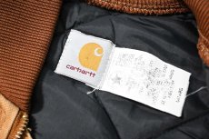 画像6: Used Carhartt Quilt Lined Duck Vest Brown made in USA (6)