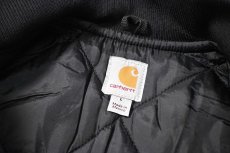 画像6: Used Carhartt Quilt Lined Duck Vest Black (6)