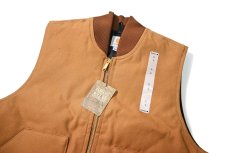 画像3: Deadstock Carhartt Quilt Lined Duck Vest Brown (3)