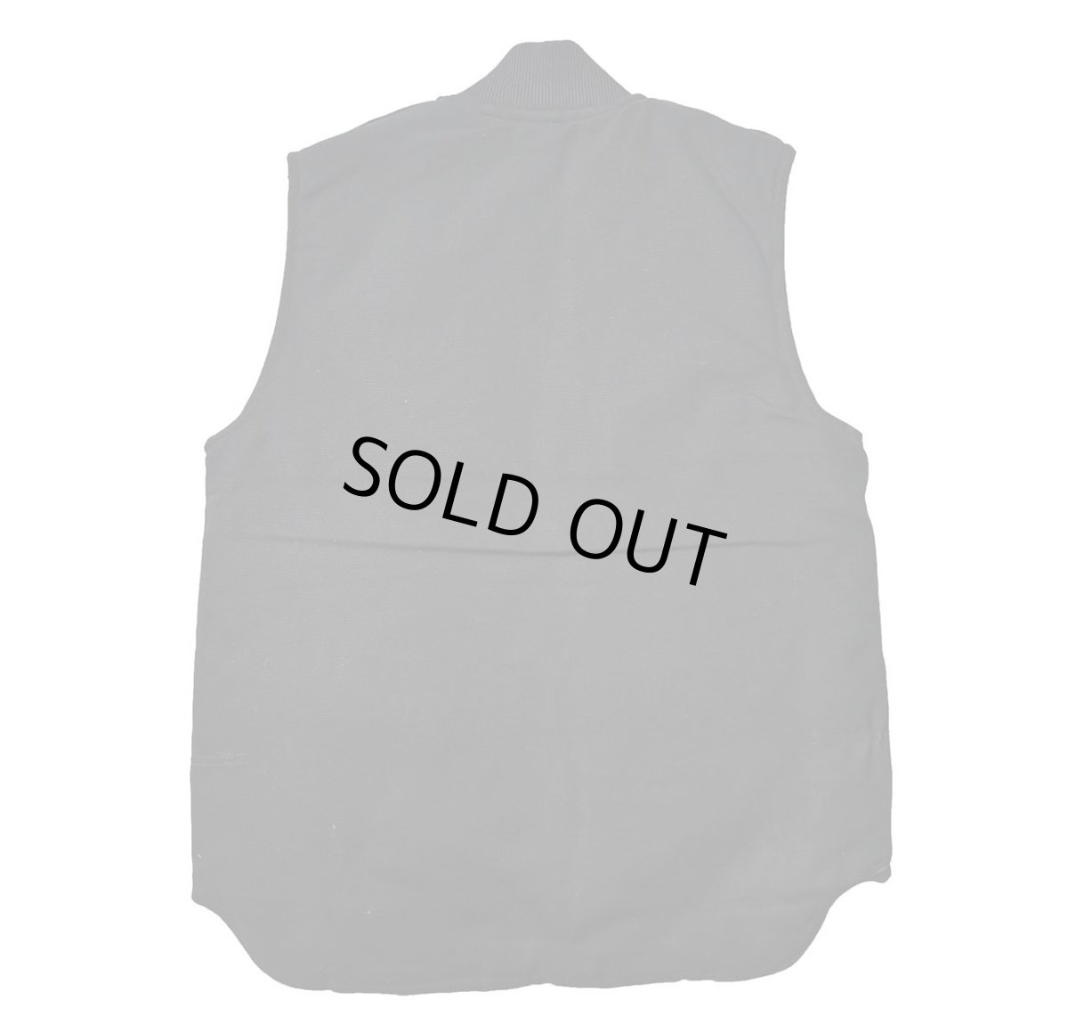 画像2: Deadstock Carhartt Quilt Lined Duck Vest Black made in USA (2)