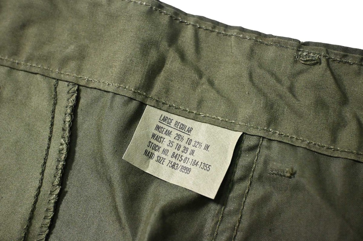 画像7: 80s Deadstock Us Military Poplin Combat Trouser  (7)